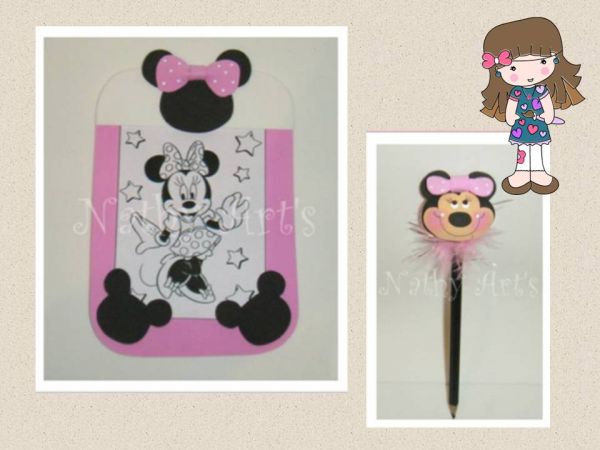 Kit risque e rabisque + ponteira da minnie