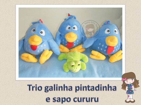 Trio galinha pintadinha e sapo cururu