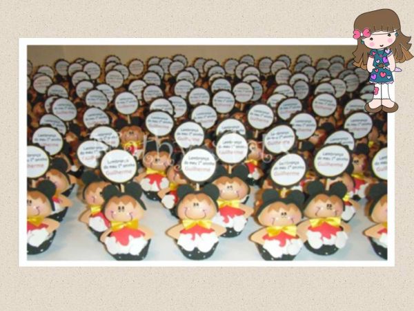 Cupcakes bebê festa mickey